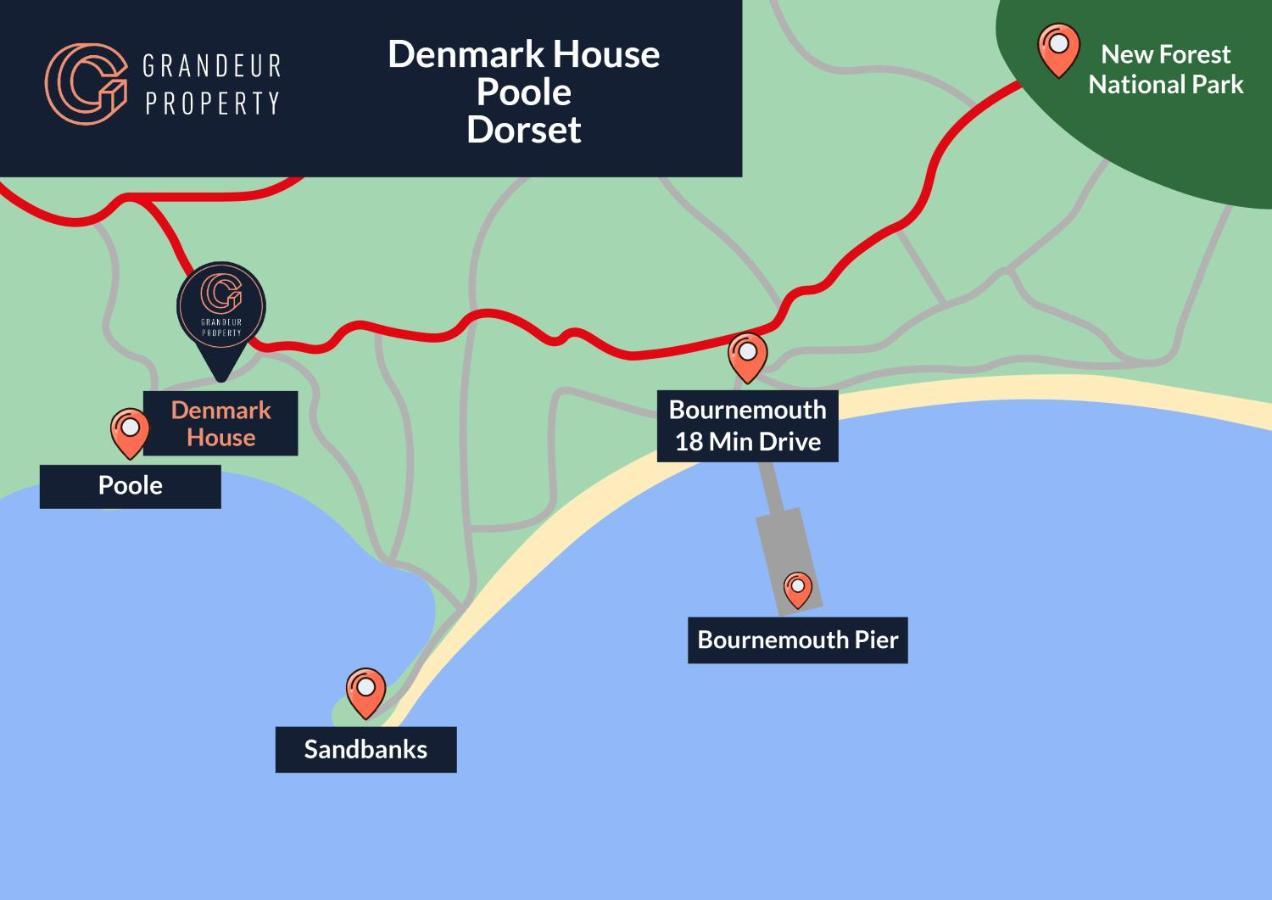 Denmark House By Grandeur Property Villa Poole Exterior photo